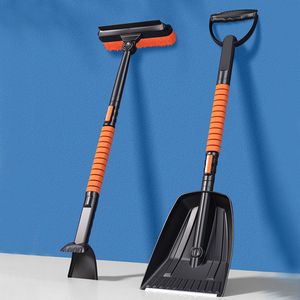 5 Trong 1 Xe Kính Chắn Gió Tuyết Loại Bỏ Làm Sạch Bàn Chải Băng <span class=keywords><strong>Scraper</strong></span> Xe Tuyết Remover Bàn Chải Với Tay Cầm Dài - Product Image 2