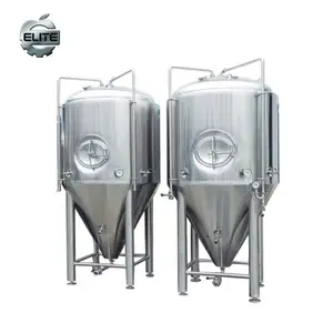 1000L 1500L 2000L 5000L 10000L SS conical beer fermenting tanks jacketed beer fermentation tank