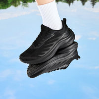 361 Lingyun Sepatu Lari Ringan Pria dengan Tali, Bahan Mesh Bernapas, Sol PHYLON Tipis Baru untuk Musim Semi, Penyerap Guncangan