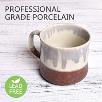 Vente en gros du fabricant, ensemble de tasses à thé en céramique personnalisable, tasses à glaçure, sans BPA et anti-fuite, style américain pour le dos et l'école