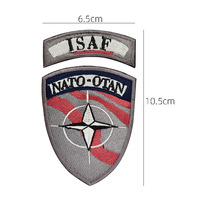Patch moral tactique noir des Navy SEALs, brodé OTAN, pour badge tactique, brassard, uniforme, veste, sac à dos
