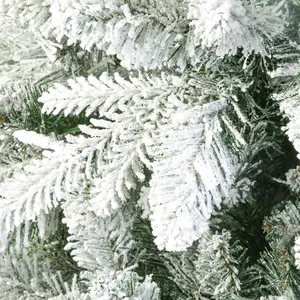 Pohon Natal buatan jarum PE & PVC & pinus desain baru dengan lampu led banyak warna