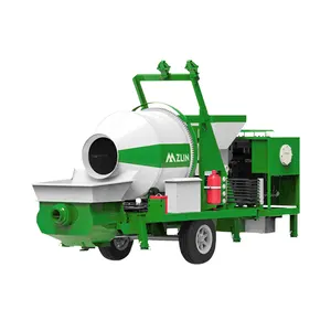 Ready prices mini diesel lightweight hydraulic portable cement pump and mixer truck mobile concrete mixer with pump for sale