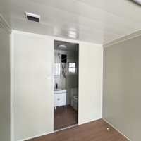 Mini-maison conteneur préfabriquée pliable prête à l'emploi à vendre – Structure en acier, design moderne pour villa, supermarché, bureau à domicile