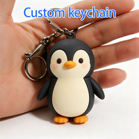 Porte-clés en silicone 2D/3D personnalisé, en caoutchouc PVC souple, pour souvenirs et cadeaux