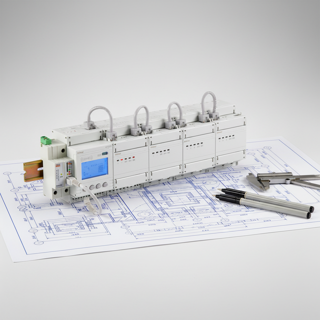 Multi-circuits Prepaid Energy Meter ADF400L (1-phase & 3-phase) LCD Display DIN Rail RS485 Class 0.5 Accuracy 100A Max Current