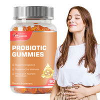 Gummies Probiotiques Véganes OEM ODM Sans Sucre pour la Digestion et la Santé Intestinale – Complément Probiotique et Prébiotique