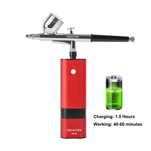 Kit d'<span class=keywords><strong>aérographe</strong></span> 30 PSI, compresseur d'<span class=keywords><strong>aérographe</strong></span> sans fil, mini <span class=keywords><strong>aérographe</strong></span> rechargeable pour la peinture de modèles, le tatouage, le maquillage, la barbierie, les ongles - Product Image 3