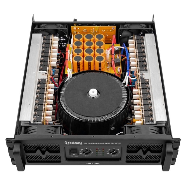 PA1300 Class ab 2 Channel 2*1300w 1950w 3U Professional Audio Powered Mixer Amplifier