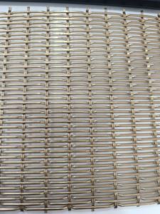 キャビネットドア用デザイナー装飾アンティーク真鍮メッキワイヤーメッシュシート - Product Image 3