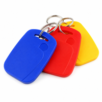 Porte-clés RFID double fréquence 13,56 MHz CUID + 125 KHz 5200/T5577 en ABS pour système de contrôle d'accès et de verrouillage hôtelier