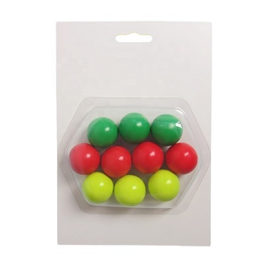 ZQURE Factory Direct Wooden Petanque Jack 30mm Colored Fluorescent Target Ball 10-Piece Set - Product Image 1