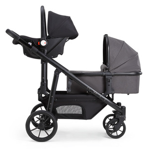 รถเข็นเด็กแฝด น้ำหนักเบา พับได้ มองเห็นได้ชัดเจน โครงอะลูมิเนียมอัลลอยด์ สำหรับเด็ก 0-3 ปี ที่นั่งคู่ - Product Image 2