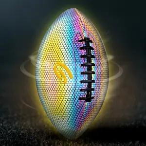Coinus-Sports Custom Match Training Светоотражающие мячи для регби из пенополиуретана светящиеся американские футбольные мячи только