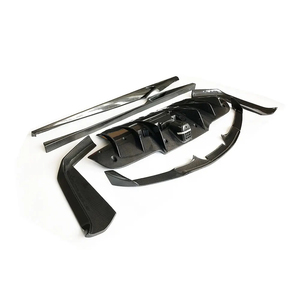 Kit de Carrocería de Fibra de Carbono Real para Ferrari 488 GTB <span class=keywords><strong>Spider</strong></span>, Alerón Delantero, Difusor Trasero, Faldones Laterales, Estilo Racing - Product Image 2