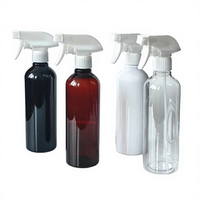 Flacon pulvérisateur vide en PET noir avec gâchette, 100ml, 150ml, 250ml, 300ml, 500ml, 8oz, pour sérigraphie, lotion, shampoing, parfum