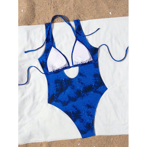 Manufacturer Wholesale <strong>Blue</strong> Hollow Bikini Sexy Shell <strong>Sequin</strong> Bathing Suit Coconut Tree Bead String <strong>Swimsuit</strong> - Product Image 5