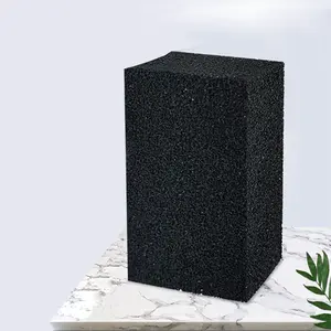 High temperature fire sponge 16mm black flame retardant rubber coated sponge cushion-seismic PU foam