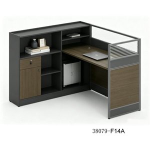 Escritorio Ejecutivo Moderno de Madera con Gabinete de Almacenamiento 38079-BK16, Muebles de Oficina Independientes - Product Image 3