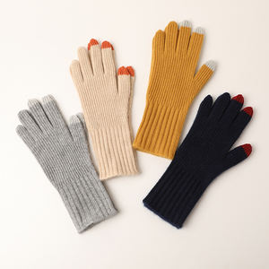 Bayanlar kış kaşmir örme eldiven Hollow lüks özel moda sevimli eldiven kadın ekran dokunmatik 7a51454 - Product Image 1