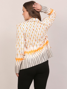 Blazer con Estampado Geométrico para Mujer, Chaqueta de Oficina de Manga Larga, Ropa Formal Elegante e Informal, Abrigo de Moda para Fiesta - Product Image 5
