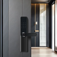 Kunci Pintar WiFi Elektronik Rumah Thinmoo BL860 dengan Biometrik Sidik Jari, Logo Dapat Disesuaikan, untuk Pintu Stainless Steel/Kaca/Baja/Kayu