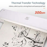 MT800 Printer Tato Kertas Termal A4 Portabel Mini Warna Resolusi 300dpi Baru