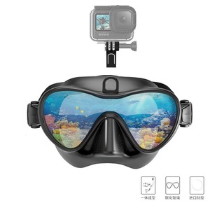 GoPro Snorkel Mask With Mount One Size Tempered Glass Diving Goggles For Underwater Photography - Product Image 3