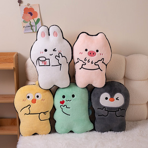 Cuscino a Forma di Maialino Cartone Animato, Simpatico Peluche Morbido per Divano, Cuscino Accogliente da Ufficio per Bambine - Product Image 2