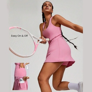 Vestido Ligero de Verano Antideslizante con Pantalones Cortos Integrados y Bolsillo, para Pickleball, Fitness, Yoga y Tenis de Bajo Impacto - Product Image 1