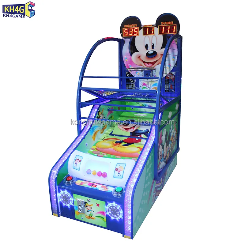 Machine de basket-ball électronique pour enfants, à bas prix, avec écran Lcd, Mdf + fer, nouvelle collection
