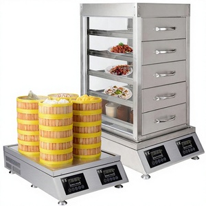 Horno de Vapor Eléctrico Inteligente de 6000/8000W con Control Instantáneo, 1 Año de Garantía, Horno de Vapor Comercial de Sobremesa para Panecillos al Vapor - Product Image 1