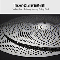 China Percussion Instruments Wholesale Silent Cymbals Set Hi Hat Professional Low Volume Cymbals
