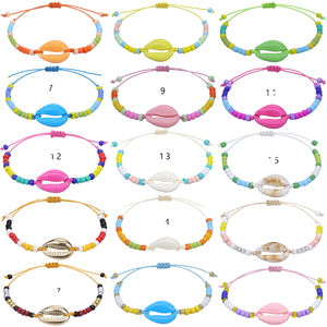 Pulseras Trendy Fashion Boho <strong>Seed</strong> Bead Heart <strong>Jewelry</strong> Handmade Woven Colorful Acrylic Charm Bracelets <strong>Hawaiian</strong> Beach - Product Image 1