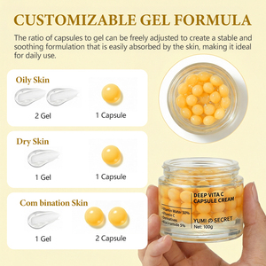Crème hydratante visage et <span class=keywords><strong>l</strong></span>èvres au liposome de vitamine C dorée, anti-rides et anti-taches, marque privée OEM, vente chaude - Product Image 4