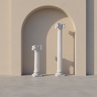 Colonne en marbre de style grec ou romain décorative pour la décoration de la cour de la maison