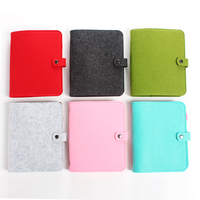 Reliure à 6 anneaux classique avec couverture en feutre, carnet à spirale A5/A6, journal à feuilles mobiles pour bureau, école, étudiant, fournitures de papeterie personnalisables