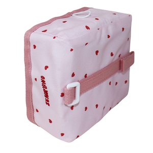 Tazón para Perro Plegable, Acolchado, Simple, Color Rosa Sólido, de Poliéster/Nailon, para Uso en Exteriores, con Botón, Tallas XS-XL - Product Image 2