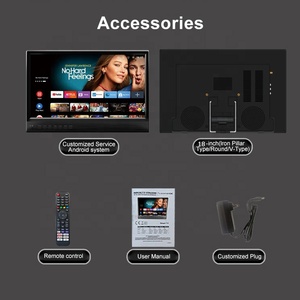 Téléviseur intelligent portable Android 12V |   Mini LED rechargeable avec tuner numérique, écran de 18 pouces, offre une expérience de visionnage compacte, idéal - Product Image 2