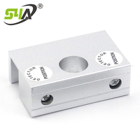 Support en alliage d'aluminium pour porte vitrée sans cadre, support de serrure magnétique, pince de fixation pour porte vitrée de sécurité pour système de contrôle d'accès