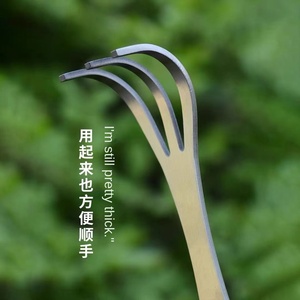 Coltello manuale per <span class=keywords><strong>Bonsai</strong></span> e <span class=keywords><strong>rastrello</strong></span> in acciaio inossidabile dal Design classico strumenti durevoli per l'allentamento del terreno e la raccolta delle gemme - Product Image 3