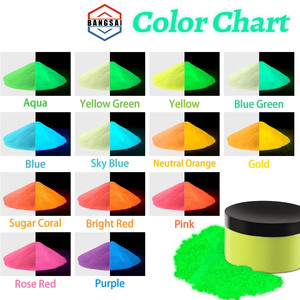 Wholesale 12 Color Glow In Dark Fluorescent Pigment Powder Day Night Two Tone For Epoxy Resin <b>Paint</b> Concrete DIY Craft Supplies - Product Image 4