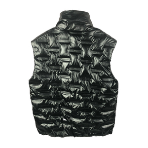 Venta al por menor de la PU Real <span class=keywords><strong>pato</strong></span> abajo cálido sin mangas de los hombres, chaqueta para invierno - Product Image 2