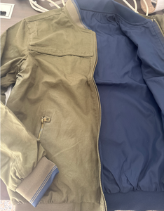 Veste coupe-vent pour homme, couleur unie, style hip-hop, col montant double face, veste décontractée, veste de baseball pour homme - Product Image 6