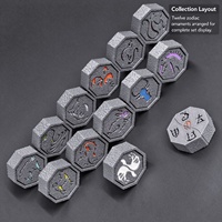 Barang Anime Langsung dari Pabrik Set Lengkap 12 Talisman Zodiak Cina Model Cetak 3D Koleksi Mainan Kustom
