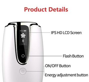 Appareil d'épilation au laser IPL permanent à usage domestique à haute efficacité avec rajeunissement de la peau Type de prise UK et US - Product Image 3