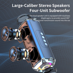 <span class=keywords><strong>Enceinte</strong></span> Bluetooth Multifonctionnelle d'Extérieur en Gros Nouvelle Double Sans Fil Basses Puissantes Éclairage LED RGB Sortie 5W avec Sangle - Product Image 5