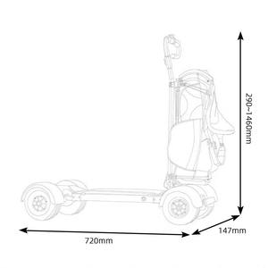 KSM-930 Dual Motor Electric Golf Cart Skateboard with Lcd Display 2022 Electric Golf <b>Scooter</b> <b>off</b> <b>Road</b> Golf <b>Scooter</b> for Adult - Product Image 3