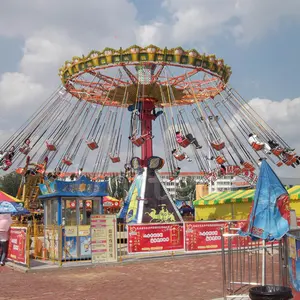 인기있는 놀이 스윙 타기 비행 의자 웨이브 스윙어 스윙 회전 목마 큰 비행 의자 타기