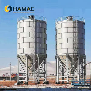 Silo à ciment en acier spiralé boulonné en acier inoxydable pour le stockage de grands volumes et un déchargement fluide vers les systèmes de convoyeurs à vis - Product Image 3